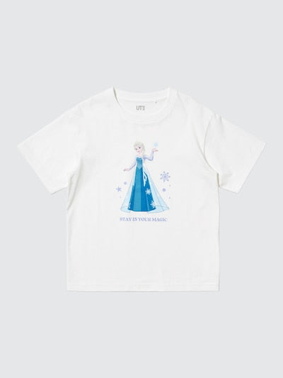 유니클로 키즈 반팔 일본 UNIQLO UT 디즈니 겨울왕국 티셔츠 489169