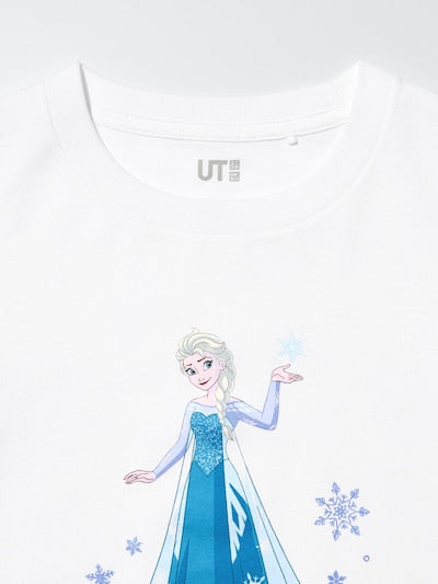 유니클로 키즈 반팔 일본 UNIQLO UT 디즈니 겨울왕국 티셔츠 489169