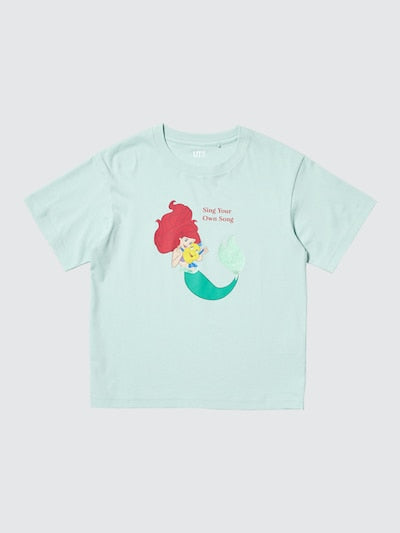 유니클로 키즈 반팔 일본 UNIQLO UT 디즈니 인어공주 티셔츠 489170