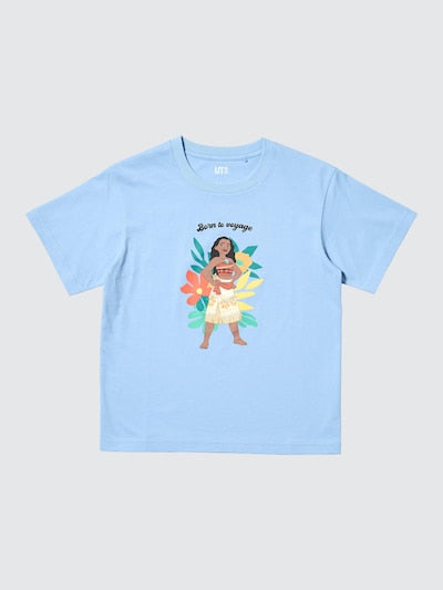 유니클로 키즈 반팔 일본 UNIQLO UT 디즈니 모아나 티셔츠 489171