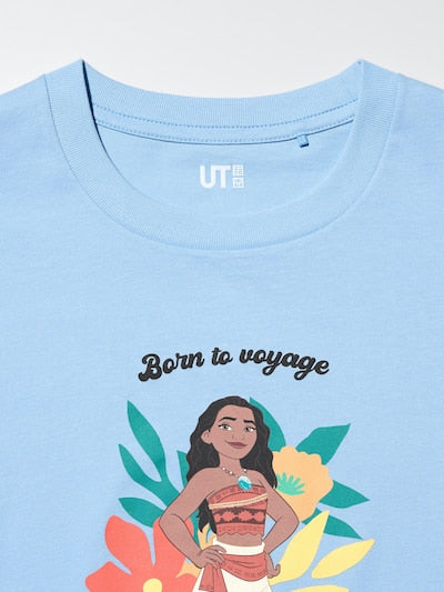 유니클로 키즈 반팔 일본 UNIQLO UT 디즈니 모아나 티셔츠 489171