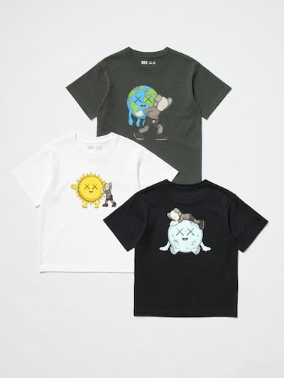 เสื้อยืดสเวตเชิ้ตพิมพ์ลายลับ Uniqlo Kids แขนยาว ลาย Mario Kart World (ญี่ปุ่น) 491378