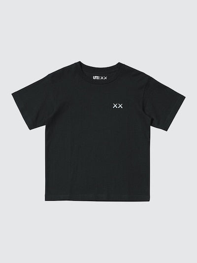 유니클로 키즈 반팔 일본 UNIQLO kaws 유티 UT 카우스 티셔츠 블랙 489905