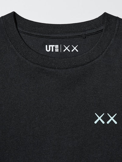 유니클로 키즈 반팔 일본 UNIQLO kaws 유티 UT 카우스 티셔츠 블랙 489905