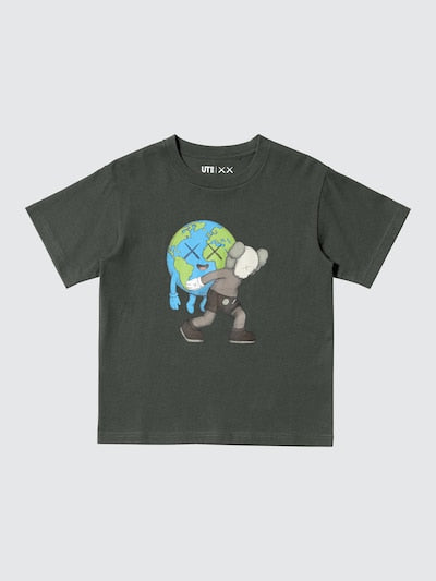 เสื้อยืดสเวตเชิ้ตพิมพ์ลายลับ Uniqlo Kids แขนยาว ลาย Mario Kart World (ญี่ปุ่น) 491378