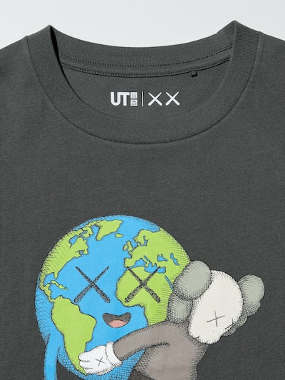 เสื้อยืดสเวตเชิ้ตพิมพ์ลายลับ Uniqlo Kids แขนยาว ลาย Mario Kart World (ญี่ปุ่น) 491378