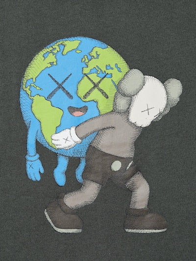 เสื้อยืดสเวตเชิ้ตพิมพ์ลายลับ Uniqlo Kids แขนยาว ลาย Mario Kart World (ญี่ปุ่น) 491378