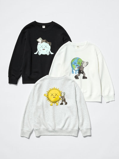 เสื้อยืดสเวตเชิ้ตพิมพ์ลายลับ Uniqlo Kids แขนยาว ลาย Mario Kart World (ญี่ปุ่น) 491378