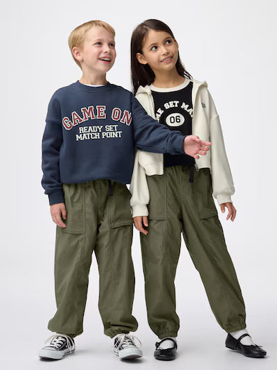 GU 키즈 바지 일본 지유 프리 스와이드 조거 팬츠 358220 2컬러