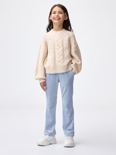 GU 키즈 바지 일본 지유 팬츠 걸스 누쿠누쿠 니트 콜 플레어 4컬러 357577