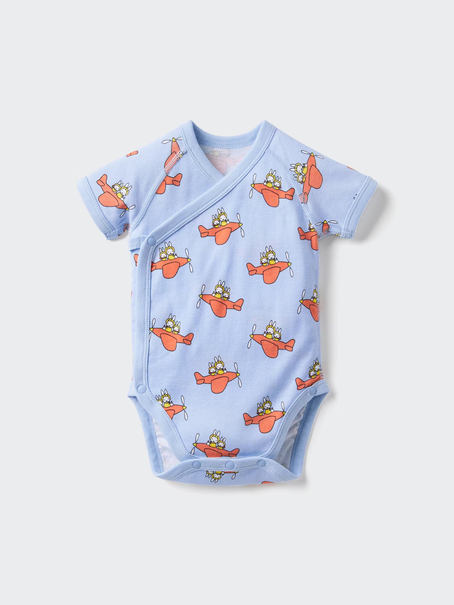 일본 유니클로 베이비 바디수트 우사코짱 미피 비행기 그림책 앞트임 롬퍼