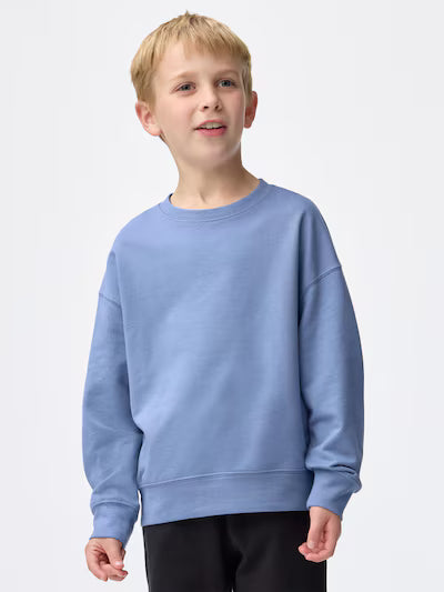 GU 키즈 티셔츠 일본 지유 남여공용 코튼 스웨트 풀오버 맨투맨 3컬러