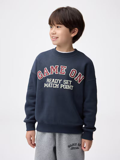 GU 키즈 티셔츠 일본 지유 후드티 게임온 헤비웨이트 3컬러 358222