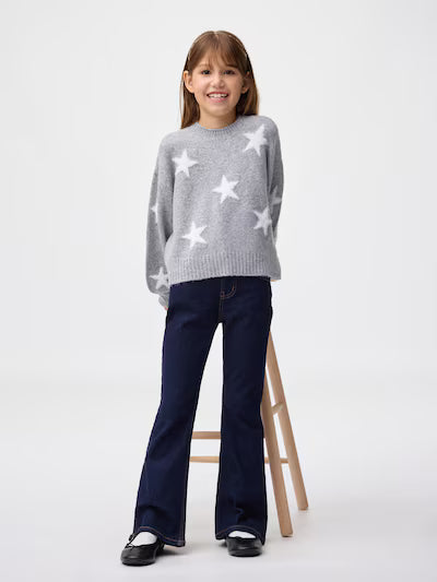 GU 키즈 바지 일본 지유 청바지 스트레치 슬림 플레어 팬츠 3컬러 358823