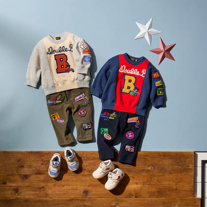 미키하우스 바지 일본 키즈 유아 긴바지 DB 레이싱 스트레치 팬츠 2컬러