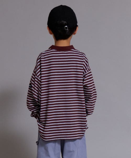 페어마논 긴팔 일본 PARIMANON 폴로 스트라이프 티셔츠 4컬러