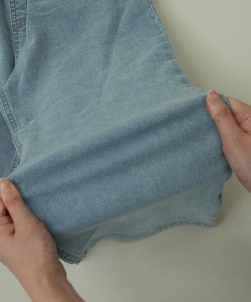 페어마논 바지 일본 PARIMANON 스트레치 와이드 데님 팬츠 3컬러