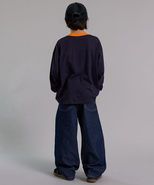 페어마논 바지 일본 PARIMANON 아동복 데님 와이드 스트레이트 팬츠 4컬러