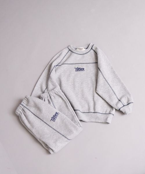 페어마논 셋업 일본 PARIMANON 아동복 기모 배색 스티치 세트 3컬러