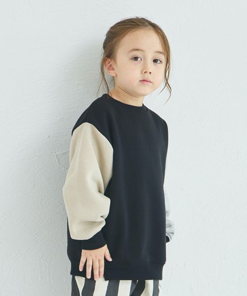 페어마논 키즈 티셔츠 일본 pairmanon 아동복 유니섹스 기모 배색 디자인 맨투맨 8컬러