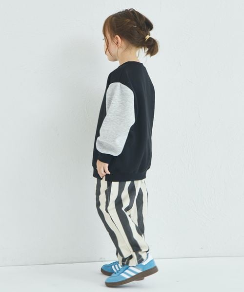 페어마논 키즈 티셔츠 일본 pairmanon 아동복 유니섹스 기모 배색 디자인 맨투맨 8컬러