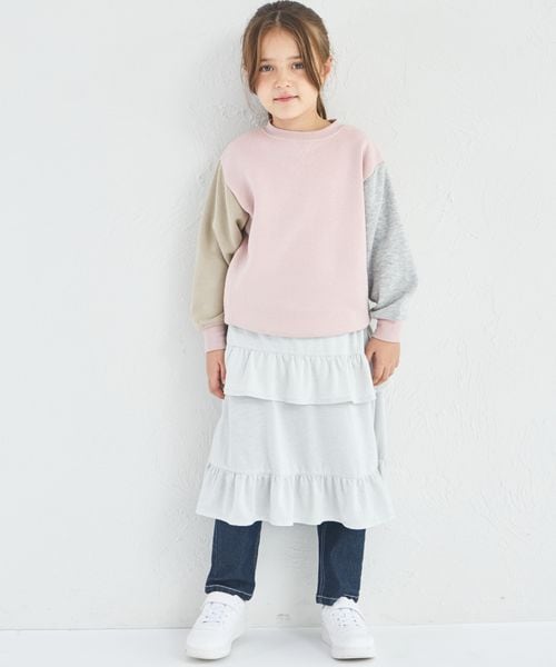 페어마논 키즈 티셔츠 일본 pairmanon 아동복 유니섹스 기모 배색 디자인 맨투맨 8컬러