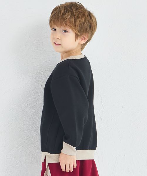 페어마논 키즈 티셔츠 일본 pairmanon 아동복 유니섹스 기모 배색 디자인 맨투맨 8컬러