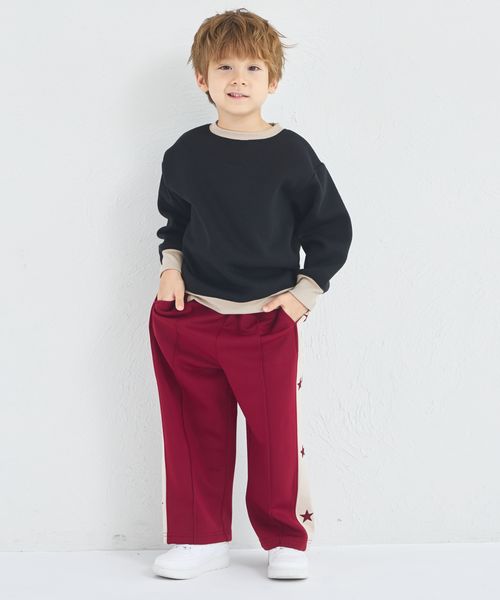 페어마논 키즈 티셔츠 일본 pairmanon 아동복 유니섹스 기모 배색 디자인 맨투맨 8컬러