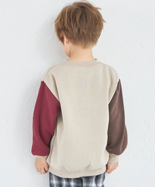 페어마논 키즈 티셔츠 일본 pairmanon 아동복 유니섹스 기모 배색 디자인 맨투맨 8컬러