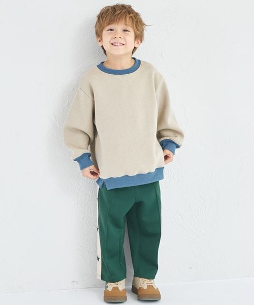 페어마논 키즈 티셔츠 일본 pairmanon 아동복 유니섹스 기모 배색 디자인 맨투맨 8컬러