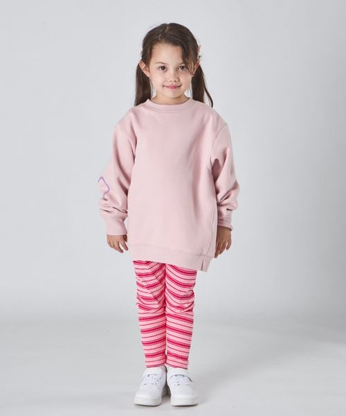 페어마논 키즈 티셔츠 일본 pairmanon 아동복 걸스 소매 하트 프린트 맨투맨 3컬러