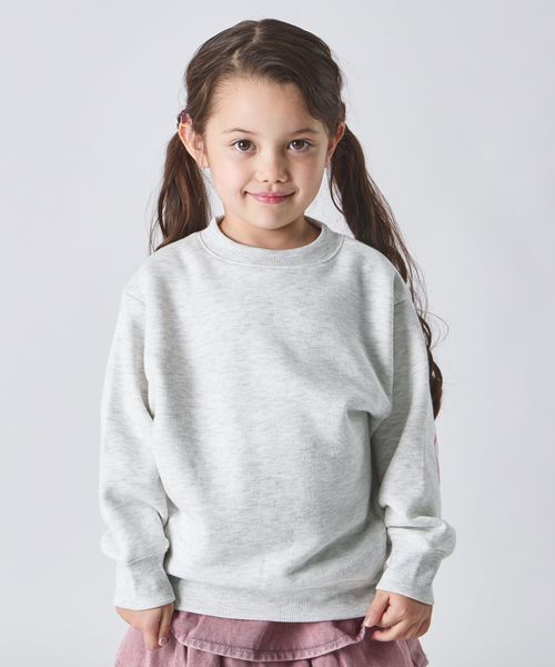 페어마논 키즈 티셔츠 일본 pairmanon 아동복 걸스 소매 하트 프린트 맨투맨 3컬러