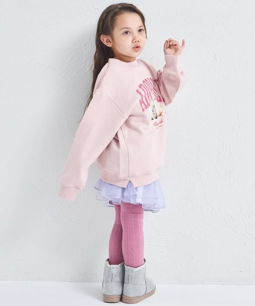 페어마논 키즈 티셔츠 일본 pairmanon 아동복 스팽글 애니멀 포토 맨투맨 3컬러