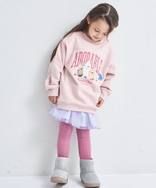 페어마논 키즈 티셔츠 일본 pairmanon 아동복 스팽글 애니멀 포토 맨투맨 3컬러