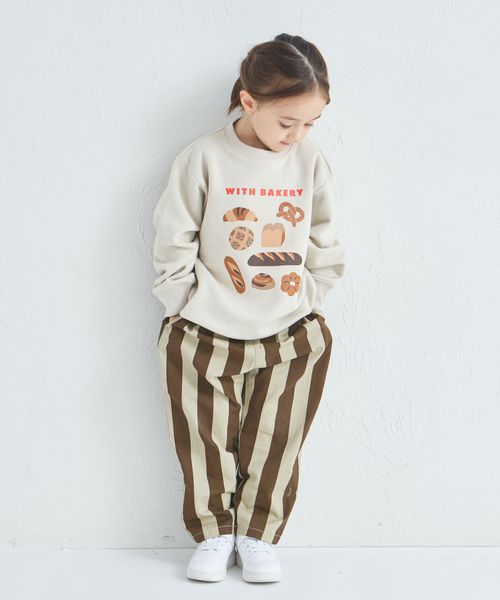 페어마논 키즈 티셔츠 일본 pairmanon 아동복 기모 푸드 모티브 프린트 맨투맨 4컬러