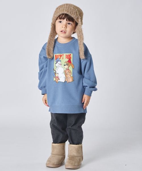 페어마논 키즈 티셔츠 일본 pairmanon 아동복 ADEPT 애니멀 프린트 맨투맨 3컬러