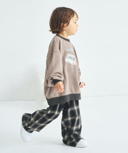 페어마논 키즈 티셔츠 일본 pairmanon 아동복 레트로 초콜릿 프린트 맨투맨 3컬러