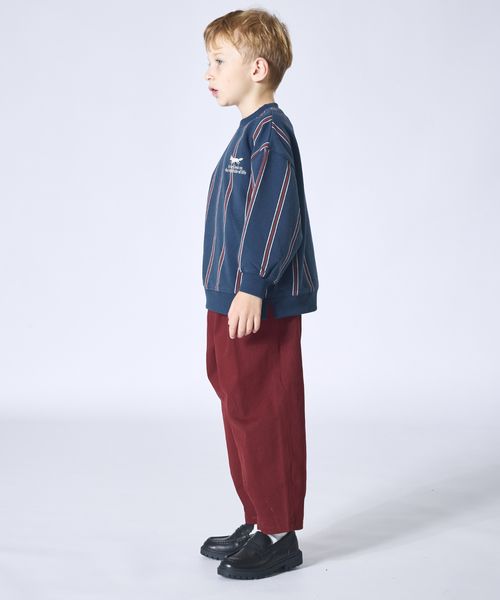 페어마논 키즈 티셔츠 일본 pairmanon 아동복 여우 자수 스트라이프 디자인 3컬러