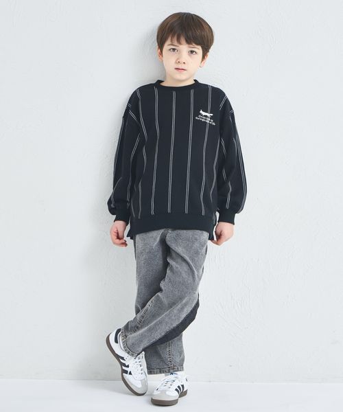 페어마논 키즈 티셔츠 일본 pairmanon 아동복 여우 자수 스트라이프 디자인 3컬러