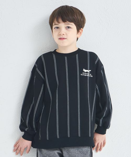 페어마논 키즈 티셔츠 일본 pairmanon 아동복 여우 자수 스트라이프 디자인 3컬러