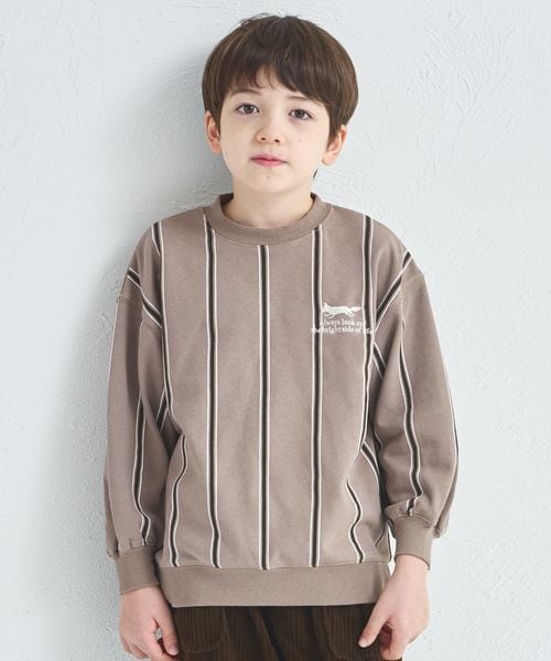 페어마논 키즈 티셔츠 일본 pairmanon 아동복 여우 자수 스트라이프 디자인 3컬러