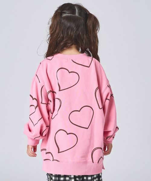 페어마논 키즈 티셔츠 일본 pairmanon 아동복 플라워 하트 프린트 맨투맨 3컬러