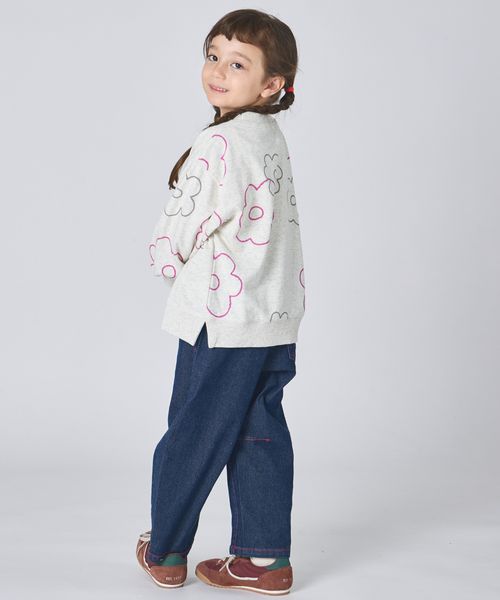 페어마논 키즈 티셔츠 일본 pairmanon 아동복 플라워 하트 프린트 맨투맨 3컬러