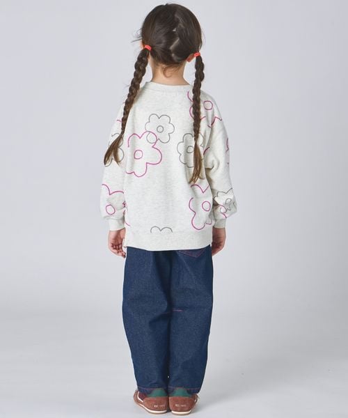 페어마논 키즈 티셔츠 일본 pairmanon 아동복 플라워 하트 프린트 맨투맨 3컬러