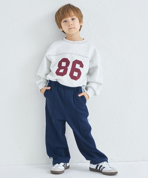 페어마논 키즈 바지 일본 pairmanon 아동복 스타 자수 사이드 라인 트랙 팬츠 3컬러