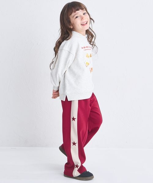 페어마논 키즈 바지 일본 pairmanon 아동복 스타 자수 사이드 라인 트랙 팬츠 3컬러