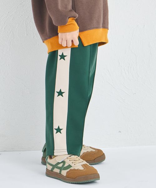 페어마논 키즈 바지 일본 pairmanon 아동복 스타 자수 사이드 라인 트랙 팬츠 3컬러