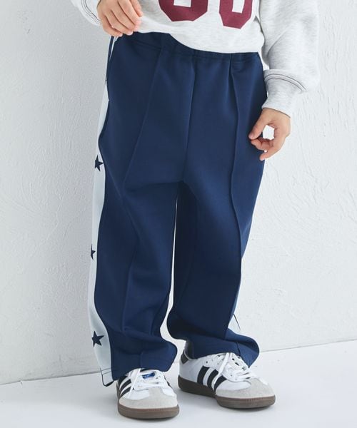 페어마논 키즈 바지 일본 pairmanon 아동복 스타 자수 사이드 라인 트랙 팬츠 3컬러