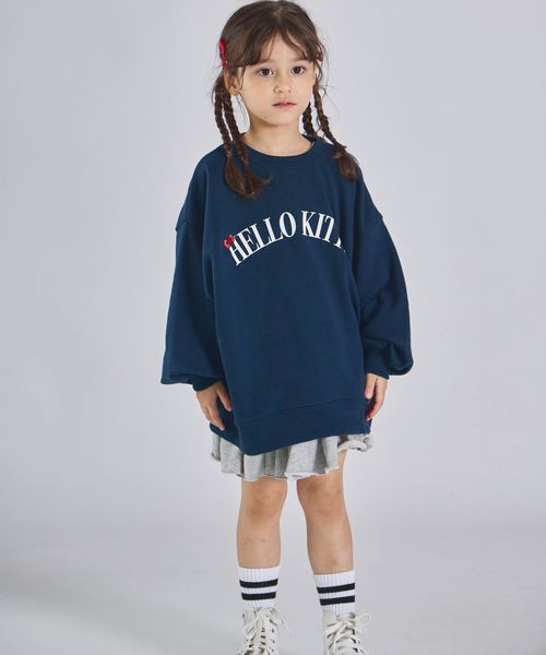 페어마논 키즈 티셔츠 일본 pairmanon 아동복 산리오 헬로키티 폼폼푸딩 컬리지 로고 2컬러