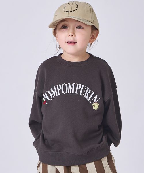 페어마논 키즈 티셔츠 일본 pairmanon 아동복 산리오 헬로키티 폼폼푸딩 컬리지 로고 2컬러